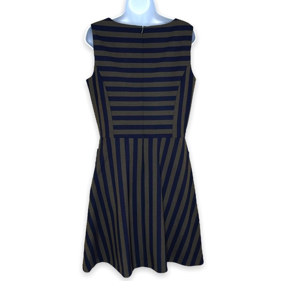 Brooks Brothers Red Fleece Striped A-line Dress Size 12 - Picture 2 of 6
